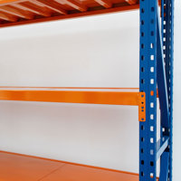 Étagères métalliques robustes à 4 niveaux, système de rayonnage en acier personnalisé pour entrepôt, solution de stockage industrielle