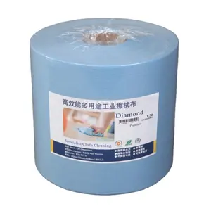 Flusen freie industrielle Entfettung Blue Clean room Jumbo Paper Wipe Roll für die industrielle Reinigung
