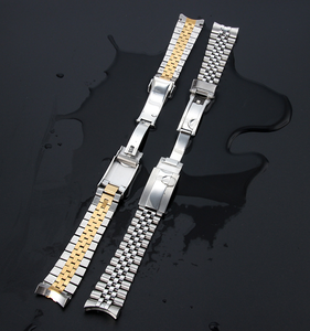 สายนาฬิกาโรเล็กซ์แบบจูบิลี่ ขนาด 20 มม. สีเงิน ปลายโค้งแบบโปร่ง พร้อมข้อต่อแบบสกรูแข็งแรง หัวเข็มขัดสแตนเลส - Product Image 5