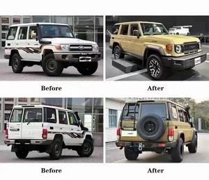 Upgrade Body Kit for 2002-2022 FJ70 75 79 LC76 New Model 2024 Rear Bumper Grille Engine Hood Fog Lamp Wheel Flares - Product Image 6