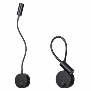 3 Wát hiện đại có thể điều chỉnh Led <span class=keywords><strong>headboard</strong></span> Đèn đọc sách khách sạn linh hoạt ngỗng cổ cạnh giường ngủ đọc sách ánh sáng trên Off chuyển đổi Đèn tường - Product Image 3