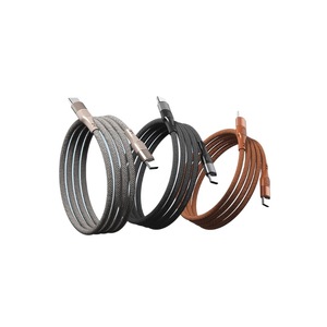สายเคเบิลข้อมูลแบบถัก Type-C 1M 1.2M 1.5M สายชาร์จเร็วแบบไนลอนสำหรับโทรศัพท์มือถือ สายชาร์จเร็วแบบ Dual-C - Product Image 1