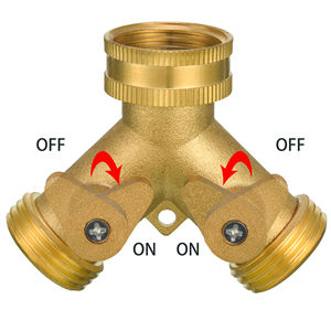 <span class=keywords><strong>Raccord</strong></span> de connecteur en laiton séparateur de tuyau d'arrosage connecteur de séparateur d'arrêt <span class=keywords><strong>à</strong></span> 2 voies adaptateur en cuivre en forme de <span class=keywords><strong>Y</strong></span> - Product Image 3