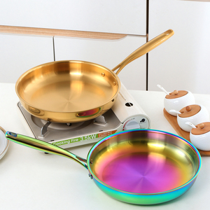 Utensilios <span class=keywords><strong>de</strong></span> Cocina, Sartén Antiadherente <span class=keywords><strong>de</strong></span> Acero Inoxidable 304 <span class=keywords><strong>de</strong></span> 28 CM para Freír Carne - Product Image 1
