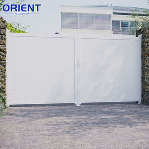 न्यूनतम एल्यूमीनियम गेट सरल डिजाइन पाउडर लेपित आधुनिक वास्तुकला - Product Image 4