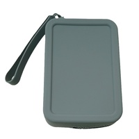 Portefeuille rectangulaire en silicone style sac à main, porte-cartes, grande bourse à monnaie, petite pochette, étui à clés, sac de rangement pour écouteurs et documents d'identité, idéal pour les voyages