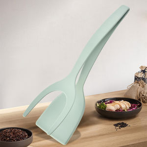 <span class=keywords><strong>Pince</strong></span> à pain pour pelle à Barbecue, poignée antiadhésive en Silicone, retourneur d'œufs frits, Double spatule, Clip <span class=keywords><strong>alimentaire</strong></span> 2 en 1 - Product Image 2