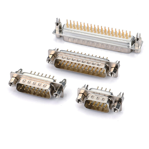 Connecteur D-SUB 25 broches femelle vertical pour <span class=keywords><strong>PCB</strong></span>, riveté, colonne en <span class=keywords><strong>cuivre</strong></span> 6.0, D-SUB 25 broches femelle V/T, prise DB 25 broches 180 degrés pour <span class=keywords><strong>PCB</strong></span> - Product Image 4