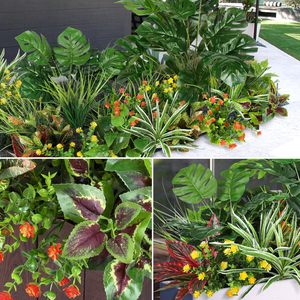 Plantas Tropicales Artificiales, Set de Plantas Verdes de 30cm-100cm, Decoración Realista para Interiores y Exteriores - Product Image 2