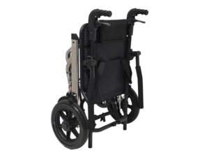 Silla de Ruedas Manual de Cuero Negro Transpirable para Interiores y Exteriores a Precio Competitivo - Product Image 4