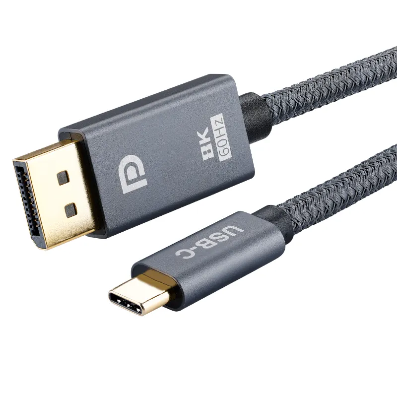 ULT-unite New Arrival USB Type C To DisplayPort Cable 2m 3m 8K 60Hz 4K 144Hz Type C To DP Cable