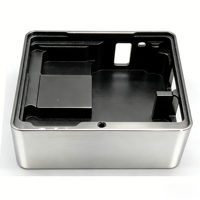 Dissipateur thermique électronique en aluminium CNC de haute précision, boîtier de refroidissement anodisé sur mesure, composants en alliage usinés CNC, MOQ 1 pièce
