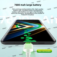 Teléfono Inteligente Original Android Pure Edition Octa Core 5G X200Pro con Pantalla Curva, Doble SIM, Económico para Estudiantes, Nuevo Sin Abrir, MediaTek