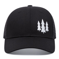 Casquette de baseball à 6 panneaux brodée à visière incurvée, casquette de camionneur en maille ajustable, chapeau de protection solaire d'été pour les sports de plein air