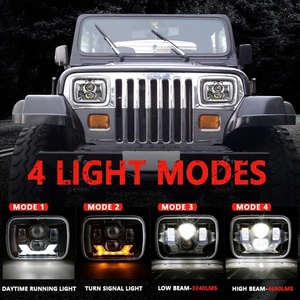 85W rettangolo H6054 fari a LED 5x7 7x6 "6054 H5054 faro a fascio sigillato Halo per Jeep Cherokee XJ per camion <span class=keywords><strong>Ford</strong></span> <span class=keywords><strong>Van</strong></span> E250 - Product Image 5