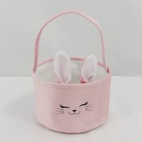 Panier-cadeau en forme d'oreille de lapin de Pâques, sac fourre-tout aseptique et alimentaire, best-seller transfrontalier, boîte-cadeau pour fête de fin d'année, rangement de bonbons