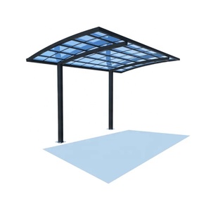 Abri métallique en aluminium 6063, auvent de voiture en polycarbonate, abri de voiture en alliage, pare-soleil imperméable en feuille de PC - Product Image 2