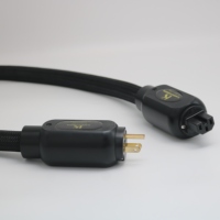 Cable de Alimentación para Audiófilos OCC, Plateado en Plata, Cobre Puro, Enchufe Universal EU/US, Cable HIFI para Amplificador de Audio y Video, Equipo Estéreo