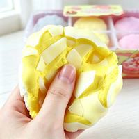 Jouet Squishy en forme de Biscuit Croquant Rempli, Macaron au Chocolat Réaliste à Presser pour Décompresser