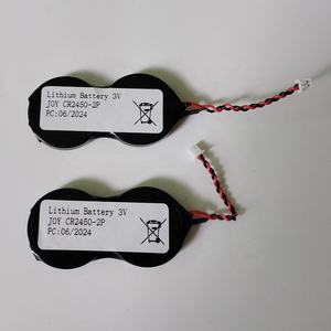Piles au lithium Cr2450 bouton 3V <span class=keywords><strong>CR</strong></span> <span class=keywords><strong>2450</strong></span> 2P avec connecteurs à onglets à souder - Product Image 2