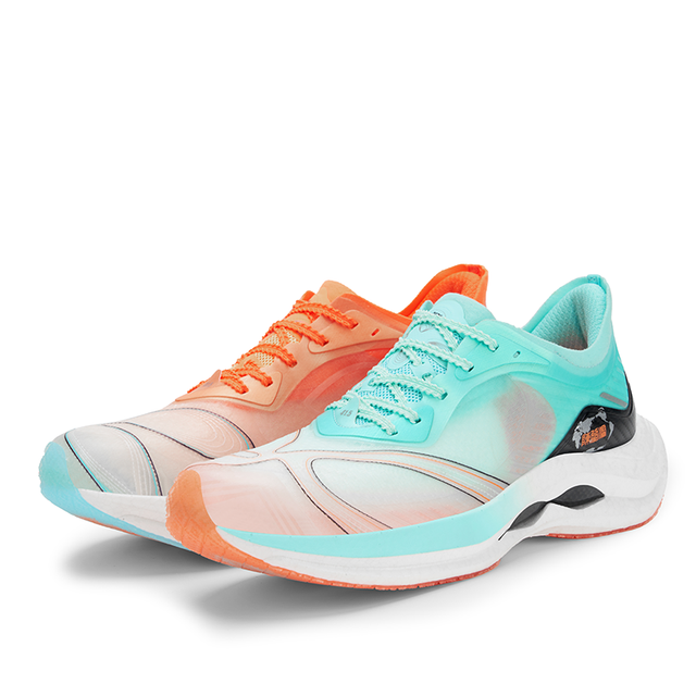Professional Carbon Fiber Plate Running Shoe Lightweight High Style Breathable ETPU Technology Cushion Mesh Lining New Design