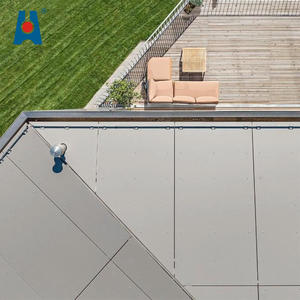 Papan semen serat pelapis dinding, dekorasi bangunan eksterior gaya Modern 1220x2440mm tahan api kalsium silikat - Product Image 4