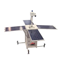 Caméra de surveillance solaire portable à champ de vision extrêmement large pour tour CCTV, idéale pour les zones minières en ciel ouvert