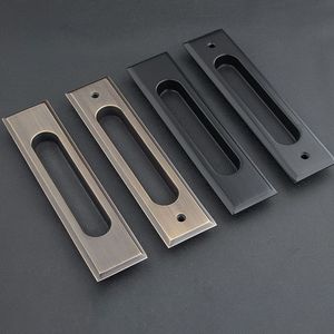 真鍮製スライド式プッシュプル納屋ドアハンドル埋め込み木製ドアバルコニーキッチンバスルーム隠しドアハンドル - Product Image 2