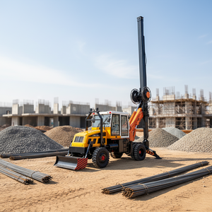 Foreuse rotative hydraulique multifonctionnelle pour pieux CFA de 10m, 20m, 30m pour le coulage de béton et la construction de pieux de fondation - Product Image 1