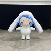 Poupée publicitaire gonflable la plus populaire, costume de mascotte gonflable, personnage de dessin animé gonflable mobile