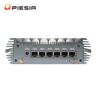 Piesia 12th Gen N150 N100 Network Security Computer Box 6 LAN 2 * Com POE X86 Industrial Fanless Router Firewall Pfsense Mini PC