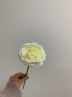 Bunga Ranunculus Buatan Sentuhan Realistis Grosir, Tangkai Tunggal untuk Rangkaian Bunga, Dekorasi Rumah, dan Centerpiece Pernikahan