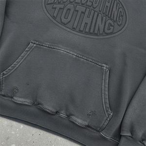 ES <span class=keywords><strong>2025</strong></span> Tùy Chỉnh Unisex 420gsm 3D Dập Nổi Áo Quá Khổ Rửa Axit Chất Lượng Cao Heavyweight In Ấn Thiết Yếu Áo Cho Nam Giới - Product Image 3