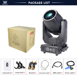 Mowl sân khấu DJ ánh sáng 250W DMX Sharpy Mini chùm 250 di chuyển đầu ánh sáng với Halo - Product Image 2