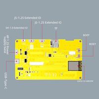 Modul TFT LCD 4.3 inci dengan sentuh, ESP32 480*272 WIFI papan pengembangan gigi biru 800*480 4.3 "layar sentuh pintar