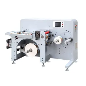 Automatische Hoge Efficiëntie Servo Torentje Rewinder Label Sticker Roll Snijden En Rewidning Machine Fabrikant Prijs