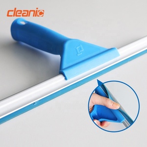 Herramienta de limpieza de vidrio de ventana comercial profesional con mango de plástico de mano y suministros de limpiaparabrisas de goma - Product Image 6