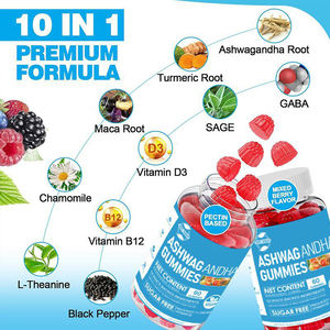 Gomme di Ashwagandha per Uomo, Vegetariane, Gusto Naturale di Bacche, per Riduzione dello Stress, Supporto Energetico, Equilibrio Immunitario e Ormonale, Miglioramento del Sonno - Product Image 2