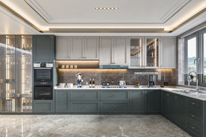 Muebles de Cocina de Diseño Libre y Hechos a Medida, Gabinetes Elegantes con Superficies de Mármol, Construcción Totalmente en Madera Maciza - Product Image 6