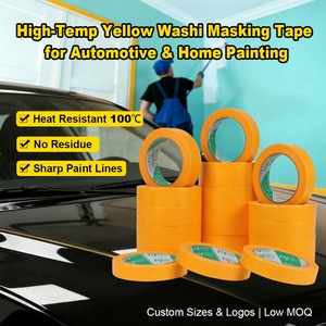 Cinta de Papel Washi UJANG Resistente a los Rayos UV, Resistente a Altas Temperaturas, Cinta Adhesiva para Pintar, 50 m, 38 mm, Cinta de Enmascarar - Product Image 2