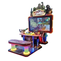 Machine de jeu d'arcade de tir aux extraterrestres à pièces de monnaie de 42 pouces pour adultes, jeu vidéo