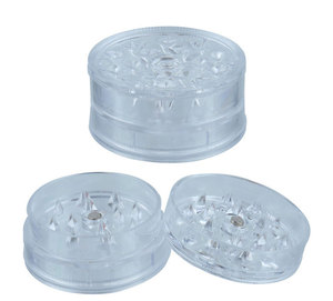 Colourful Manual <b>Herb</b> <b>Grinder</b> Biodegradable 55mm Plastic <b>Grinders</b> Smoking - Product Image 3