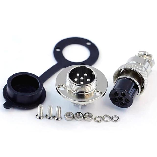 GX20 Connector Cable Pin Male and Female Waterproof Aviation Assembly Plug Socket Wire for 2 3 4 5 6 7 8 9 10 12 14 15 6Pin 7Pin