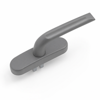 GURO Manija de ventana moderna de UPVC con cerradura para ventanas abatibles, de aleación de aluminio y zinc, con recubrimiento en polvo, herrajes de palanca OEM, fácil instalación