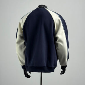 T-shirt Casual Patchwork Personalizzata di Alta Qualità Traspirante 100% Cotone Pesante a Maniche Lunghe T-shirt Sportiva da Uomo - Product Image 5