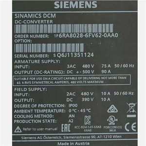 Convertidor SINAMICS DCM Original Nuevo 6RA8028 6FV62 0AA0/6RA8031 6FV62 0AA0, Controlador de Accionamiento Industrial Original - Product Image 4
