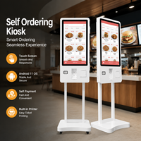 24 "32" Kiosque interactif de machine de paiement automatique de restaurant d'Android 11 OS automatique