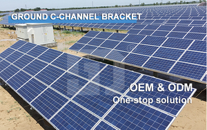 การติดตั้งภาคพื้นดินระบบพลังงานแสงอาทิตย์ระบบอาร์เรย์พลังงานแสงอาทิตย์พร้อมราวระบบดึงแบบกำหนดเอง - Product Image 3