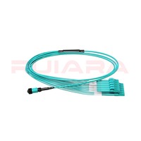 FTTH Network Data Center MPO Fanout Patchcord Conector LC Usado SM MM OM3 12C SC LC MPO/MTP Cable de ruptura de fibra óptica para Wi-Fi