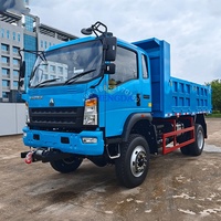 Camions à benne basculante Howo 4*2 4*4 4wd neufs et d'occasion Sinotruk 6 8 10m3 diesel légers 5 8 10 12 15 tonnes pour la ferme, les galets, le sable, à vendre